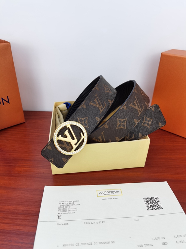 激安ルイヴィトンベルト素材ディテール